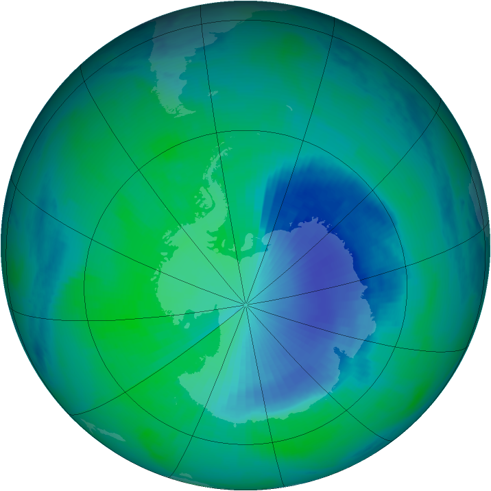 Ozone Map 1999-12-23